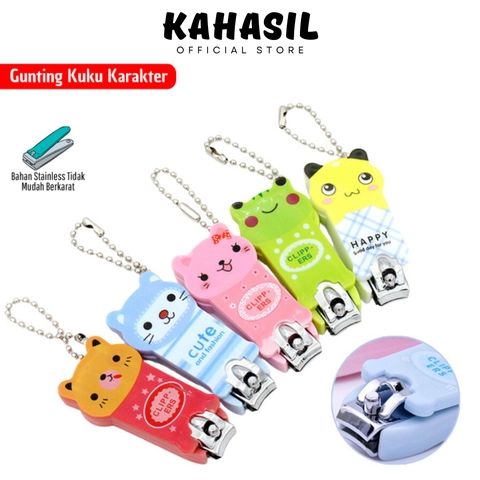 KAHASIL - Gunting Pemotong Kuku Mini Karakter Manicure Pedicure KMJ063